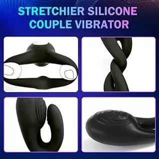Vibrating Cock Ring Couple Vibrator - Penis Rings Adult Sex Toys for Men, 7 Vibration Modes Remote Control Silicone Panty Vibrat
