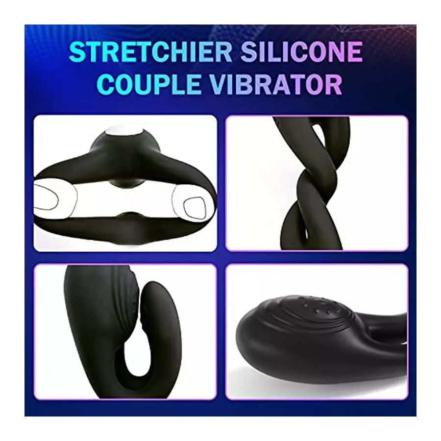 Vibrating Cock Ring Couple Vibrator - Penis Rings Adult Sex Toys for Men, 7 Vibration Modes Remote Control Silicone Panty Vibrat