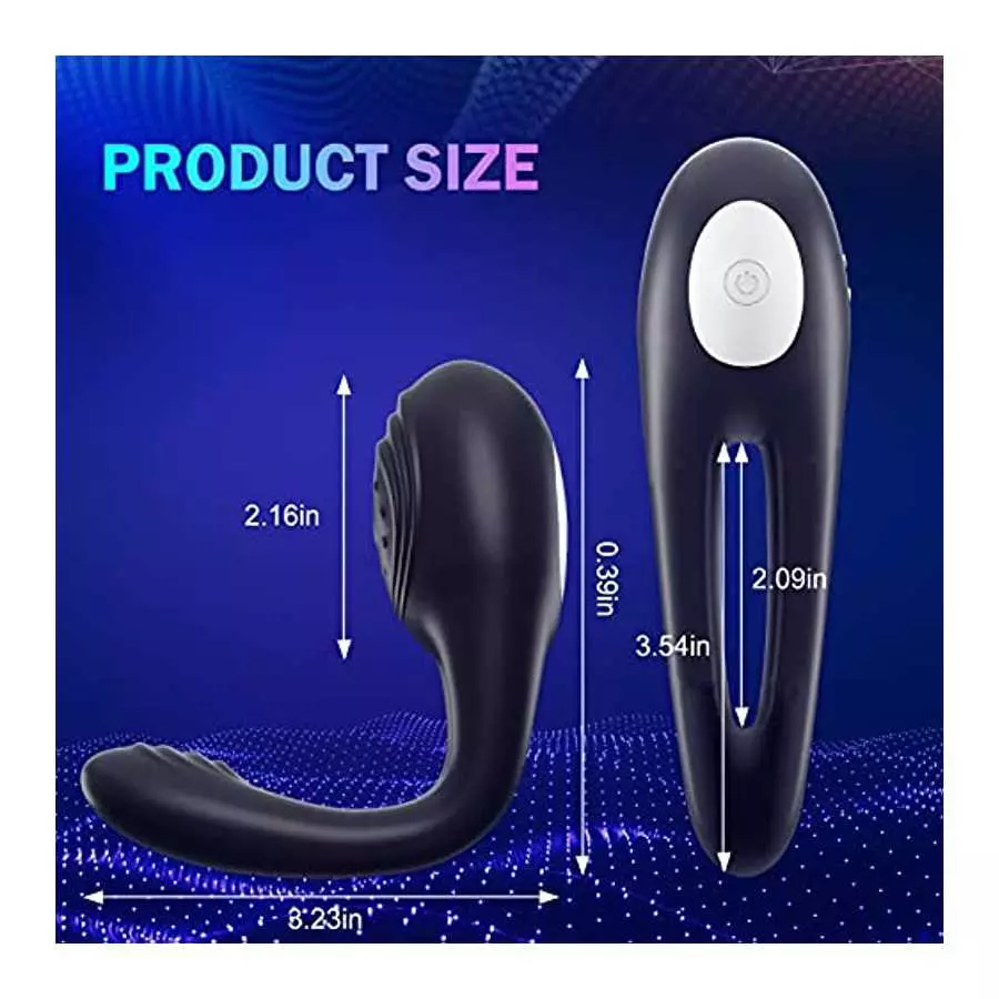 Vibrating Cock Ring Couple Vibrator - Penis Rings Adult Sex Toys for Men, 7 Vibration Modes Remote Control Silicone Panty Vibrat
