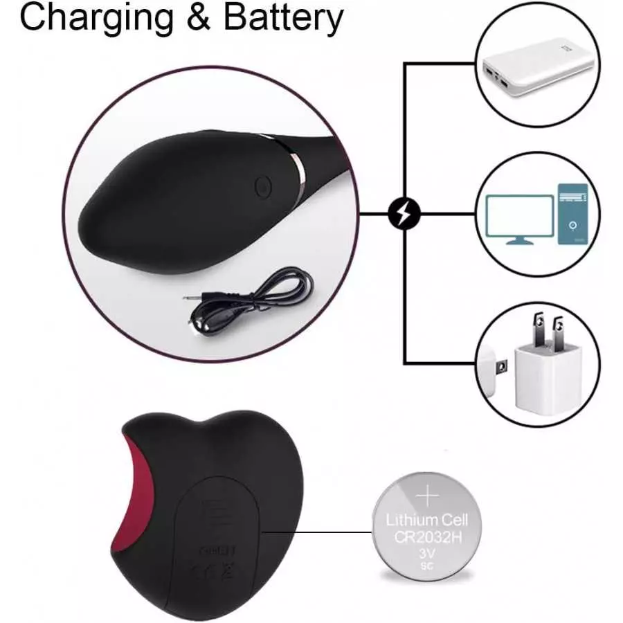 Bullet Vibrator with Remote Control,Iusmnur G-Spot Stimulator Kit with 10 Vibration Modes Vibrating Eggs Rechargeable, Love Egg 