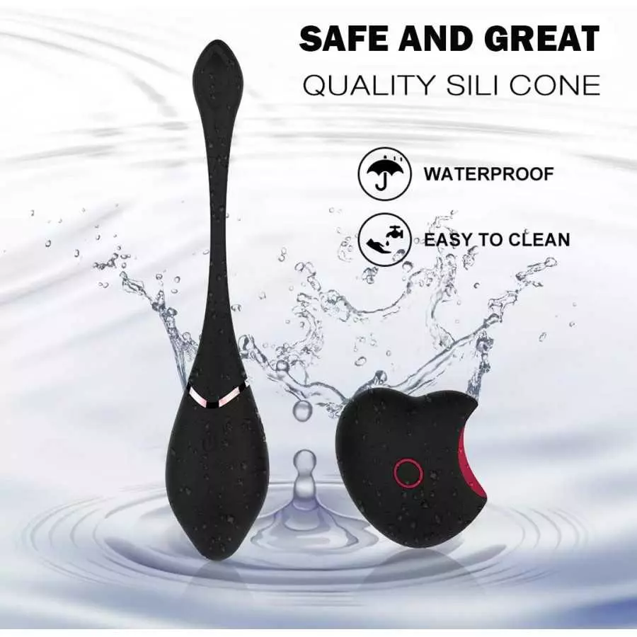 Bullet Vibrator with Remote Control,Iusmnur G-Spot Stimulator Kit with 10 Vibration Modes Vibrating Eggs Rechargeable, Love Egg 