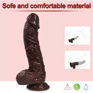 9.7 Inch Realistic Dildo with Suction Cup Dual-Layered Vibrating Penis for Vaginal G-spot and Anal Stimulatio, 8 Vibrating& 2 Ro 9.7 Inch Realistic Dildo with Suction Cup Dual-Layered Vibrating Penis for Vaginal G-spot and Anal Stimulatio, 8 Vibrating& 2 Ro