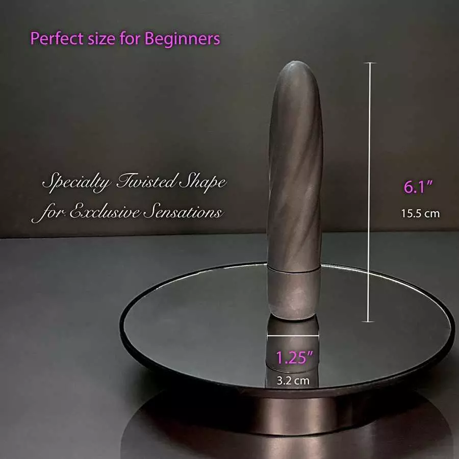 Twist Vibe Textured Silicone Vibrator for Vagina G Spot Clitoris Stimulation 10 Function Vibrator Smooth Touch Waterproof Quiet 
