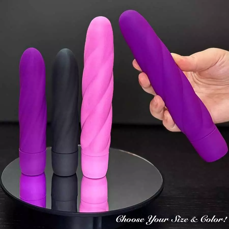 Twist Vibe Textured Silicone Vibrator for Vagina G Spot Clitoris Stimulation 10 Function Vibrator Smooth Touch Waterproof Quiet 