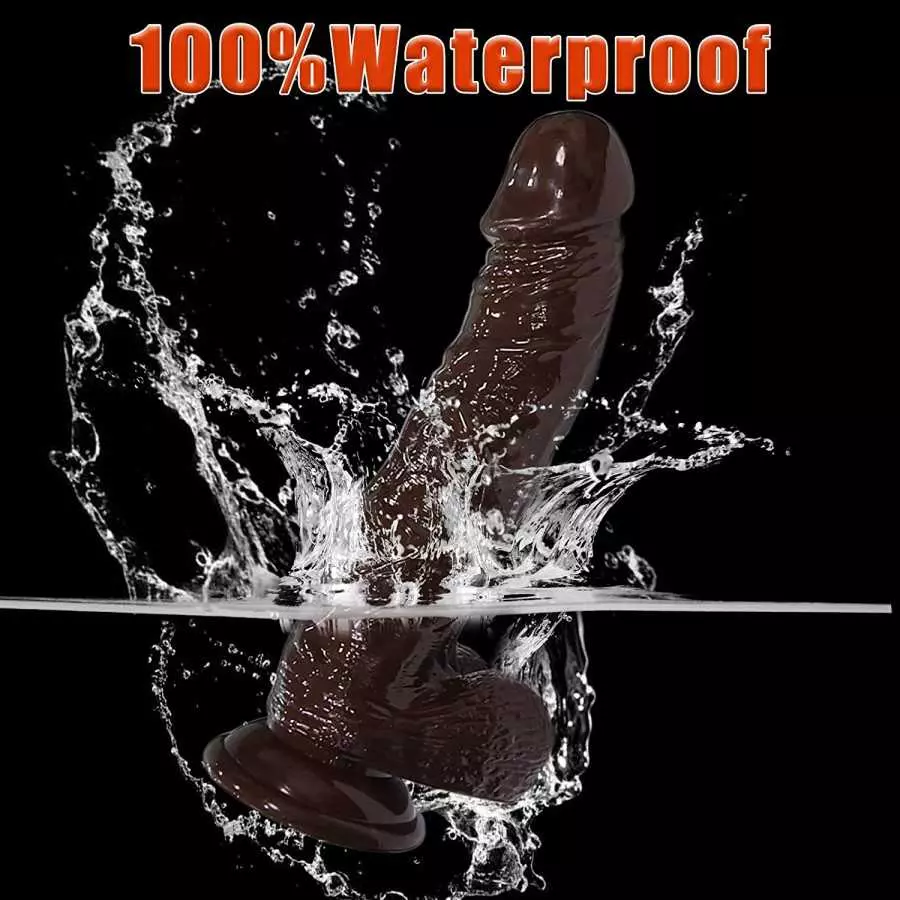 9.7 Inch Realistic Dildo with Suction Cup Dual-Layered Vibrating Penis for Vaginal G-spot and Anal Stimulatio, 8 Vibrating& 2 Ro