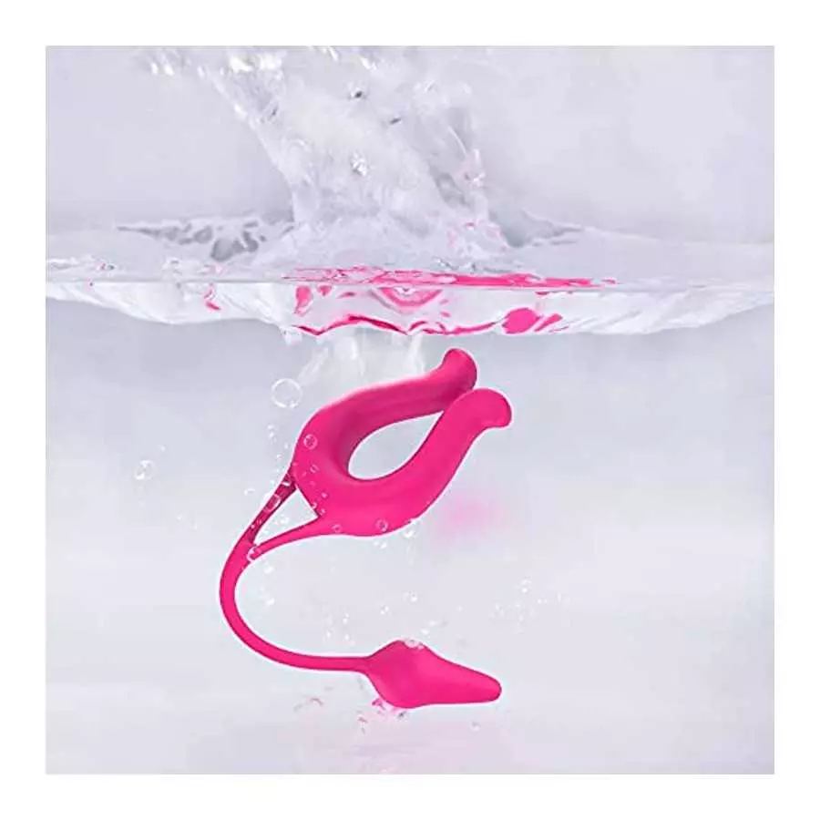 Couple Vibrator - Adorime Rechargeable Waterproof Sexual Ring Vibrator with 9 Powerful Vibrations，Adult Sex Toy for Men Women Co