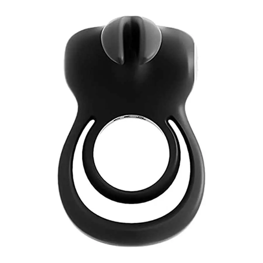 VeDO Thunder Bunny Rechargeable Vibrating Couples C-Ring, Clitoral Stimulation (Black Pearl)