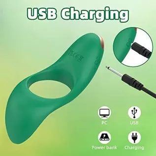 Couple Vibrator for Clitoris and Anal Stimulation with 7 Vibration Modes, Rechargeable Vibrating Cock Ring Penis Ring, Waterproo Couple Vibrator for Clitoris and Anal Stimulation with 7 Vibration Modes, Rechargeable Vibrating Cock Ring Penis Ring, Waterproo