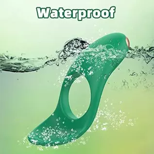 Couple Vibrator for Clitoris and Anal Stimulation with 7 Vibration Modes, Rechargeable Vibrating Cock Ring Penis Ring, Waterproo Couple Vibrator for Clitoris and Anal Stimulation with 7 Vibration Modes, Rechargeable Vibrating Cock Ring Penis Ring, Waterproo