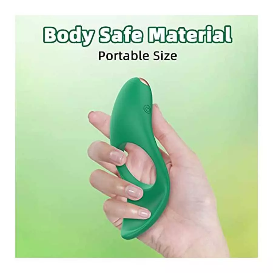 Couple Vibrator for Clitoris and Anal Stimulation with 7 Vibration Modes, Rechargeable Vibrating Cock Ring Penis Ring, Waterproo