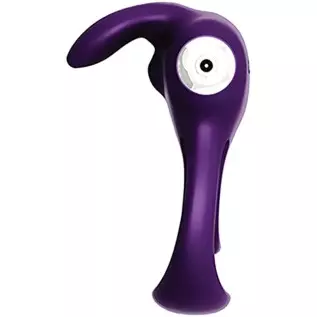 VeDO Thunder Bunny Rechargeable Vibrating Couples C-Ring, Clitoral Stimulation (Deep Purple)