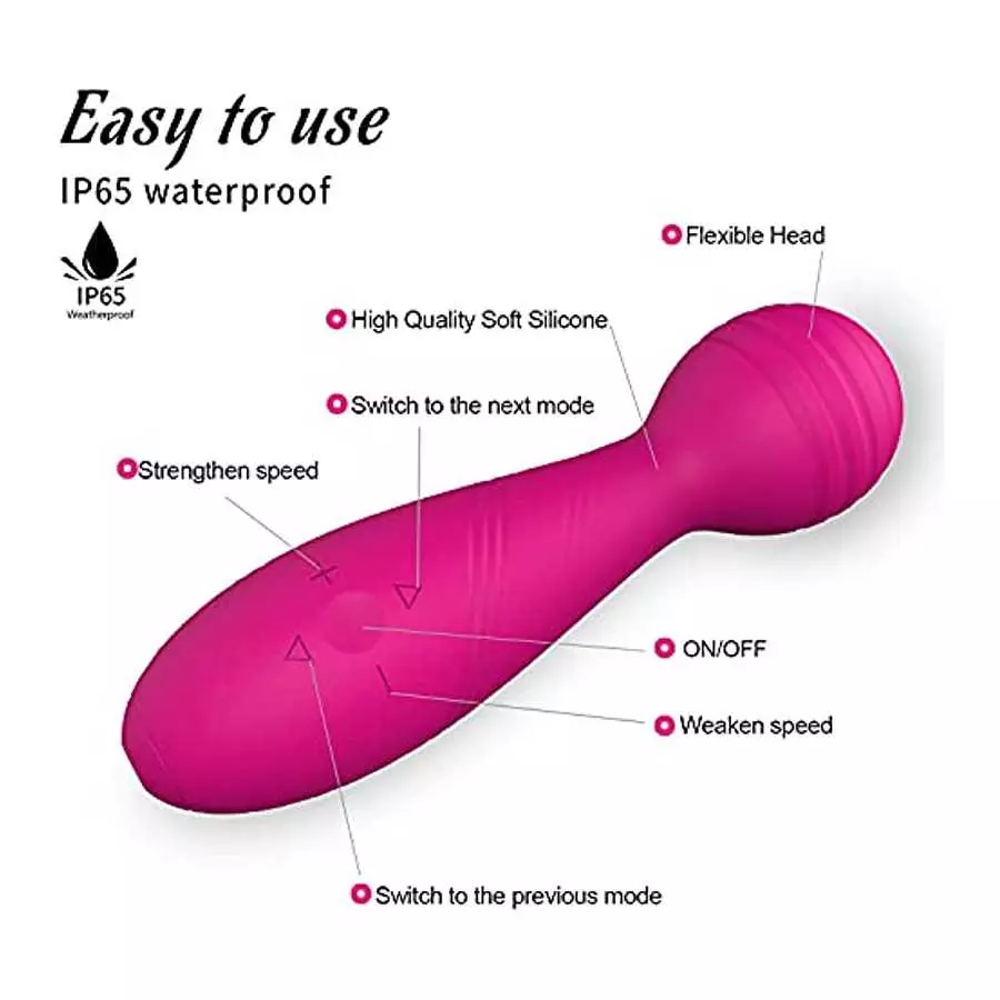 Vibrator for Women, Rose Sex Toy for Clitoral Stimulator, Wireless Sextoy, Quiet & Waterproof Clitoris Wand Massager