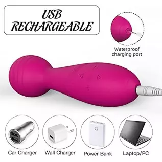 Vibrator for Women, Rose Sex Toy for Clitoral Stimulator, Wireless Sextoy, Quiet & Waterproof Clitoris Wand Massager