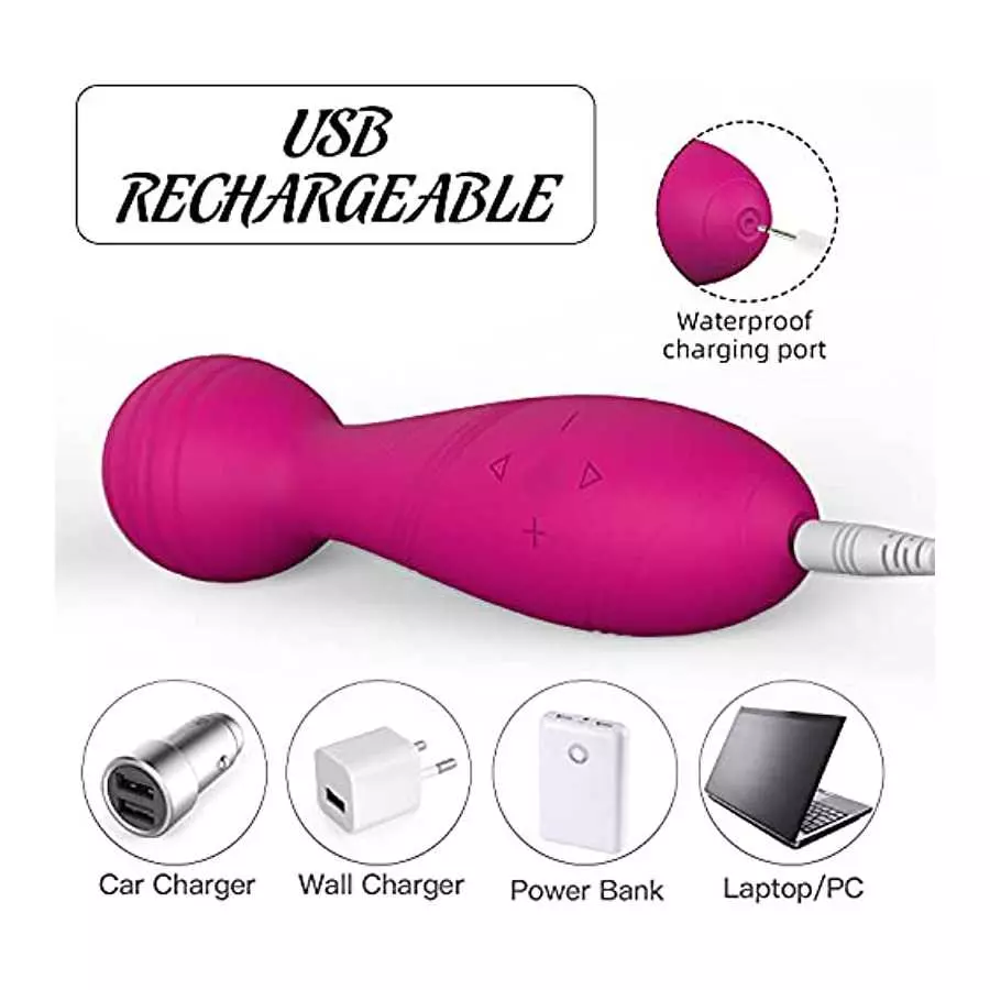 Vibrator for Women, Rose Sex Toy for Clitoral Stimulator, Wireless Sextoy, Quiet & Waterproof Clitoris Wand Massager