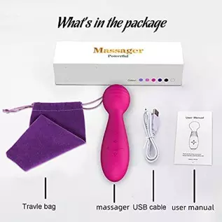 Vibrator for Women, Rose Sex Toy for Clitoral Stimulator, Wireless Sextoy, Quiet & Waterproof Clitoris Wand Massager