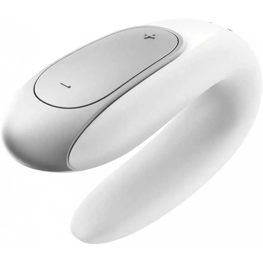 Satisfyer Double Fun Couples Vibrator with App Control and Wireless Remote - G-Spot and Clitoral Stimulation, Partner Toy, U-Sha