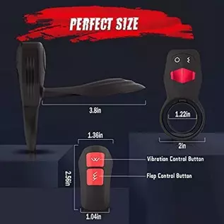 3 in 1 Dual Cock Ring with Tougue G Spot Vibrator and Flapping Clitoral Stimulator, Vibrating Penis Ring Couple Vibrator 8 Vibra 3 in 1 Dual Cock Ring with Tougue G Spot Vibrator and Flapping Clitoral Stimulator, Vibrating Penis Ring Couple Vibrator 8 Vibra