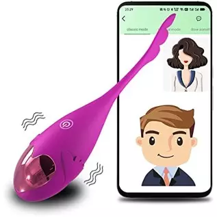 Vibrating APP Control G-spot Egg Vibrator, Xfunneer Vaginal Anal Stimulator Massager for Women Solo Play Masturbation Orgasm, Wa