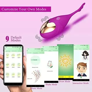Vibrating APP Control G-spot Egg Vibrator, Xfunneer Vaginal Anal Stimulator Massager for Women Solo Play Masturbation Orgasm, Wa Vibrating APP Control G-spot Egg Vibrator, Xfunneer Vaginal Anal Stimulator Massager for Women Solo Play Masturbation Orgasm, Wa
