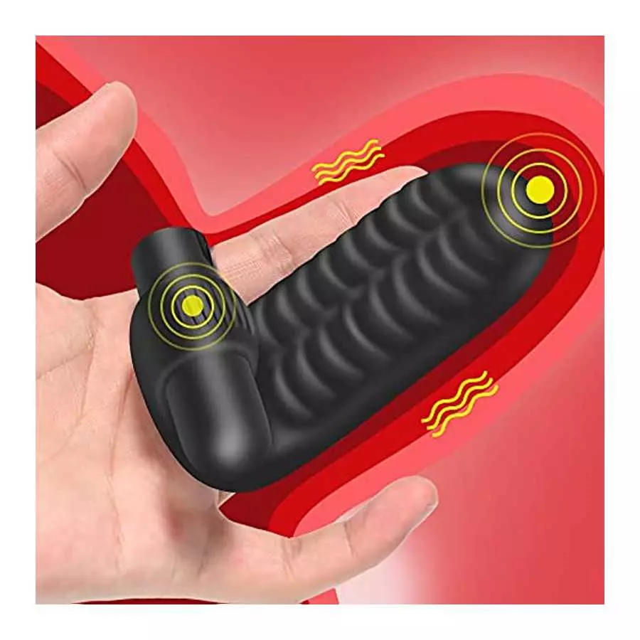 Dicxmen Bullet Vibrator Finger Sleeve Vibrator G-Spot Orgasm Massage Clit Stimulate Female Masturbator Vibrator Lesbian Sex Toys