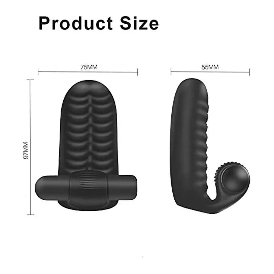 Dicxmen Bullet Vibrator Finger Sleeve Vibrator G-Spot Orgasm Massage Clit Stimulate Female Masturbator Vibrator Lesbian Sex Toys
