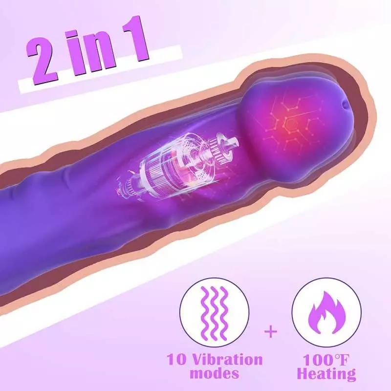 Realistic Dildo Vibrator, DANKIS G-spot Vibrator for Women's Sex, Adult Toys Dildos with 10 Vibration Modes, Heating Vibrators T