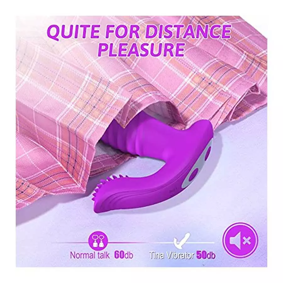 Couple Vibrator with G Spot Flicking Tongue - LATUNE S-Tina, Remote Thrusting Vibrator with 3 Pulsing & 10 Vibrating for Women S