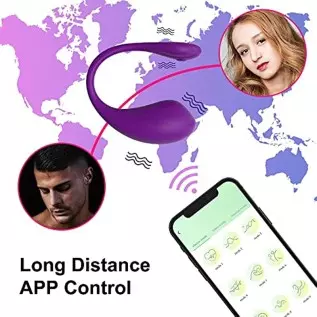 Bullet Vibrator for Women with APP Remote Control, Wearable Panty Vibertator for Couple 9 Powerful Vibration Modes, Waterproof R