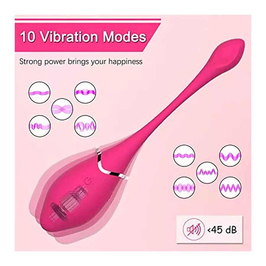 Bullet Vibrator for G-spot Stimulation, Ymnenvxo Vibrating Eggs with 10 Vibration Patterns, Waterproof Silicone Clitoral Massage