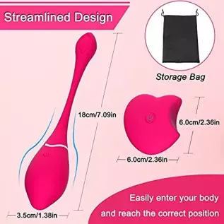 Bullet Vibrator for G-spot Stimulation, Ymnenvxo Vibrating Eggs with 10 Vibration Patterns, Waterproof Silicone Clitoral Massage