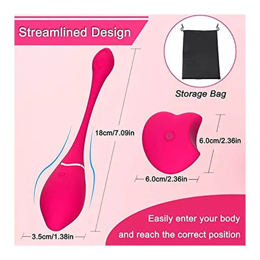 Bullet Vibrator for G-spot Stimulation, Ymnenvxo Vibrating Eggs with 10 Vibration Patterns, Waterproof Silicone Clitoral Massage