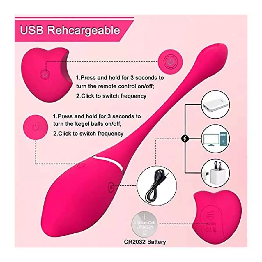 Bullet Vibrator for G-spot Stimulation, Ymnenvxo Vibrating Eggs with 10 Vibration Patterns, Waterproof Silicone Clitoral Massage