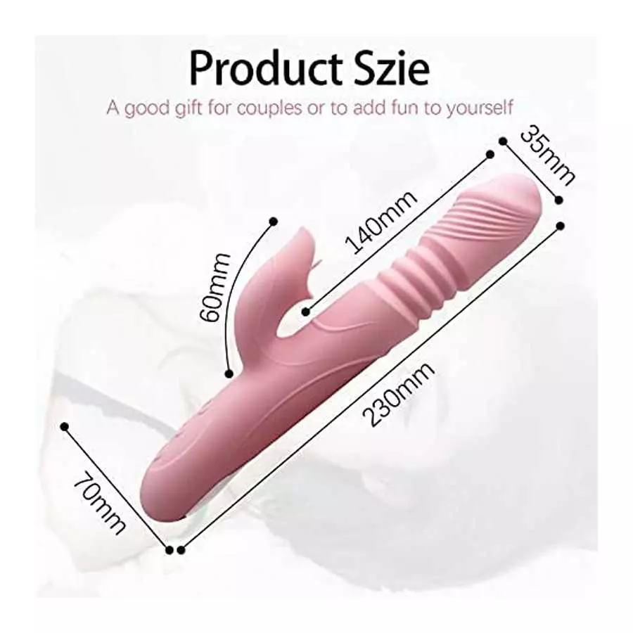 Thrusting Vibrator for Women, Vibrator Adult Sensory Toys G Spot Sex Toy with 3 Telescopic & 10 Vibration Modes, Adult Sex Toys 