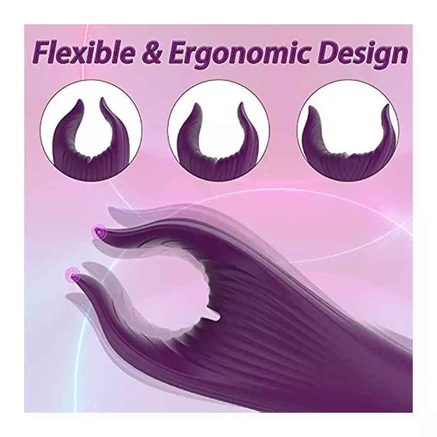 Clitoral Vibrator for Women with 10 Intense Vibration, Blowjob Stimulator for Men Vibrating Dildo for Nipple G-spot Anal Male Co