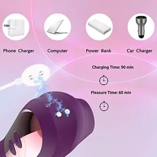 Clitoral Vibrator for Women with 10 Intense Vibration, Blowjob Stimulator for Men Vibrating Dildo for Nipple G-spot Anal Male Co