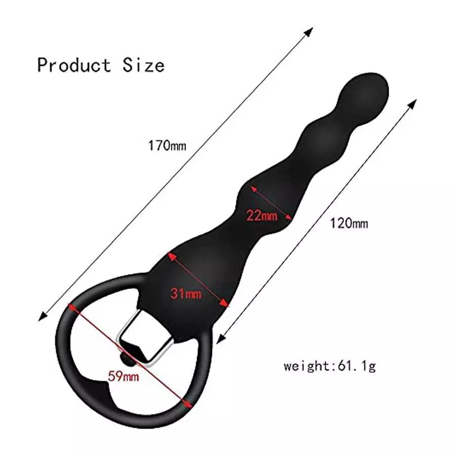 Anal Vibrator Sex Toy for Women Anal Beads Vibrators Gay Prostate Massage Smooth Butt Soft Silicone Plugs Dildo Couple Sex Goods