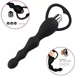 Anal Vibrator Sex Toy for Women Anal Beads Vibrators Gay Prostate Massage Smooth Butt Soft Silicone Plugs Dildo Couple Sex Goods