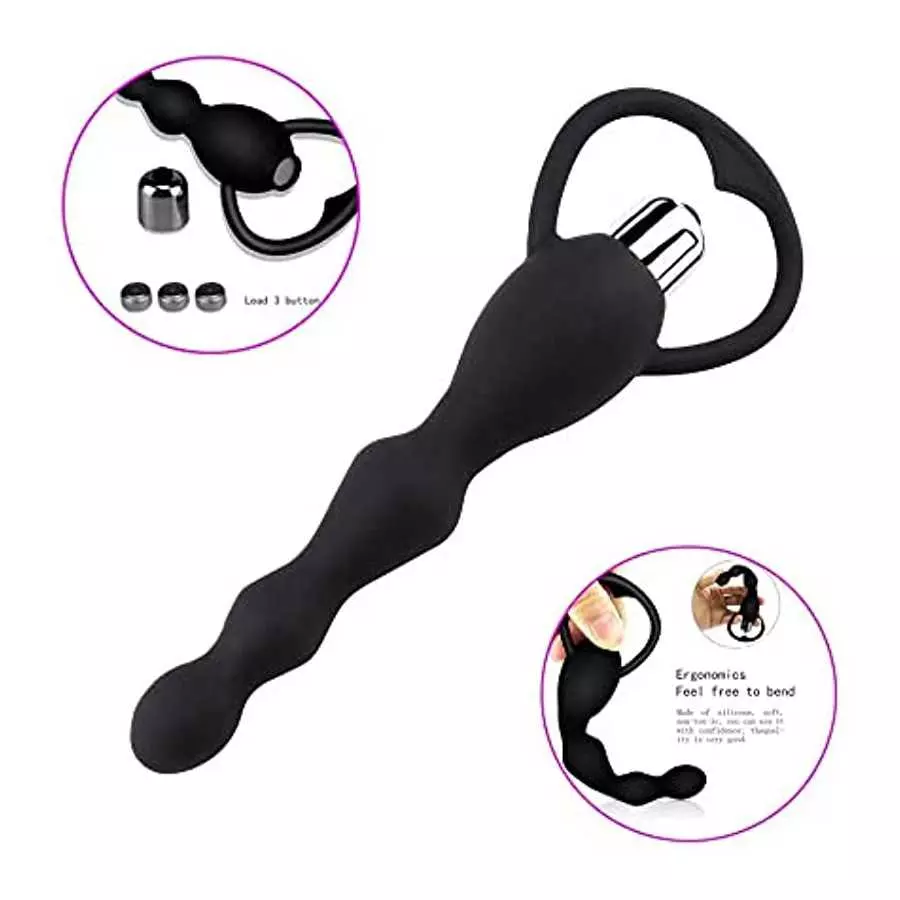 Anal Vibrator Sex Toy for Women Anal Beads Vibrators Gay Prostate Massage Smooth Butt Soft Silicone Plugs Dildo Couple Sex Goods