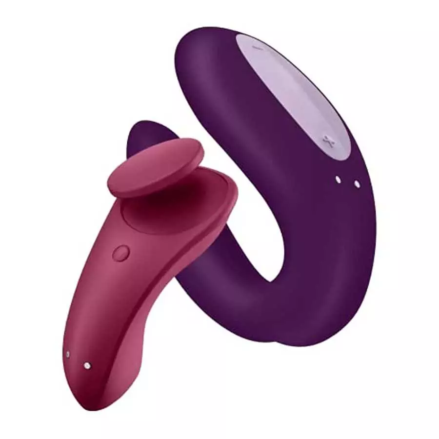 Satisfyer Partner Box 1 - Includes Double Joy Couple's Vibrator and Sexy Secret Panty Vibrator - G-Spot and Clitoris Stimulation