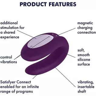 Satisfyer Partner Box 1 - Includes Double Joy Couple's Vibrator and Sexy Secret Panty Vibrator - G-Spot and Clitoris Stimulation