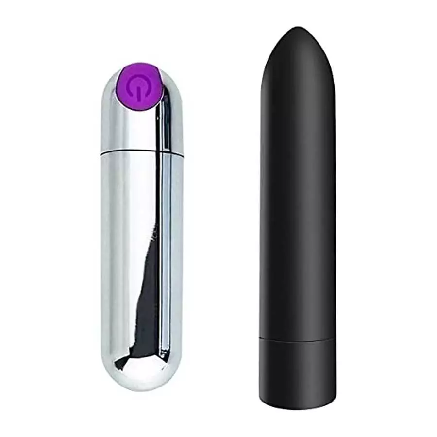 Hand Held 360 Degree Rotation Telescopic Rabbit Vibrator + 2 PCS Bullets Bundle Pack, Vibrate for Women, Waterproof and USB Rech