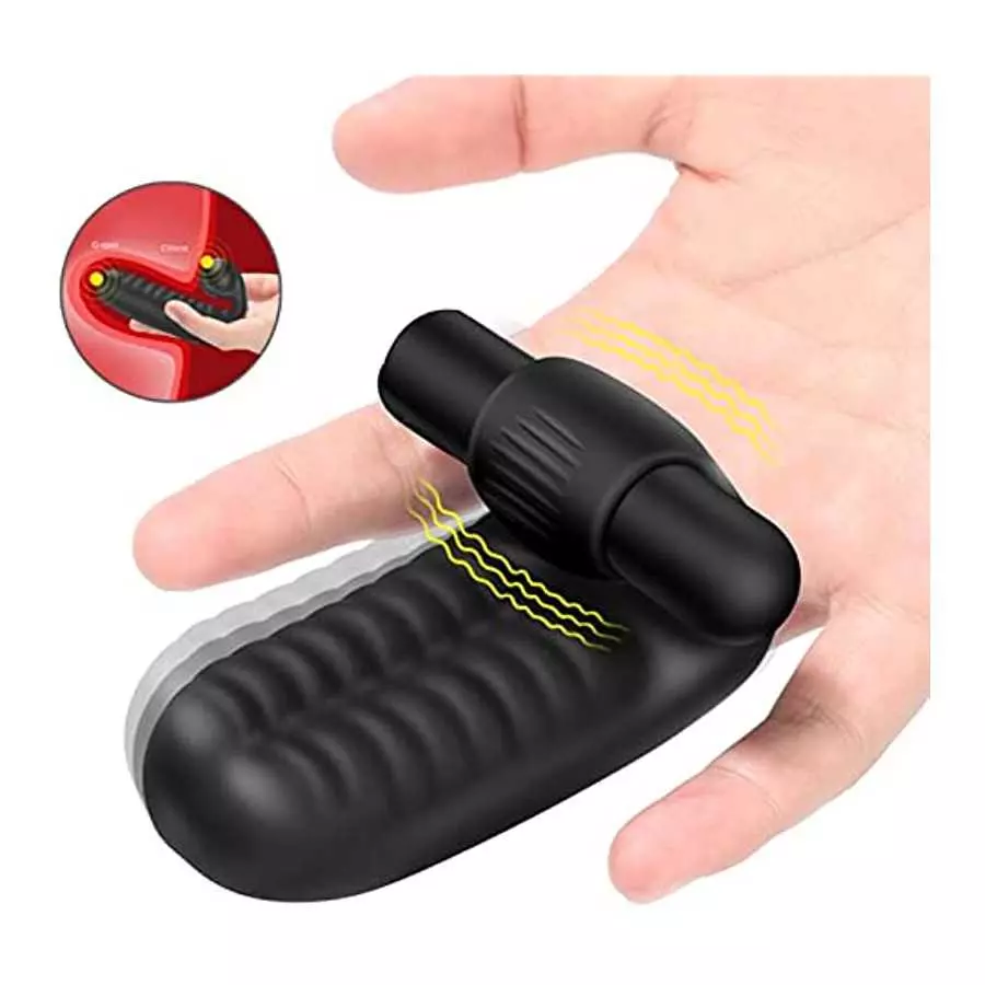 Agohua Finger cot Vibrator G spot Orgasm Massage Clitoral Stimulation Female masturbator Vibrator Lesbian Sex Toys Adult Product