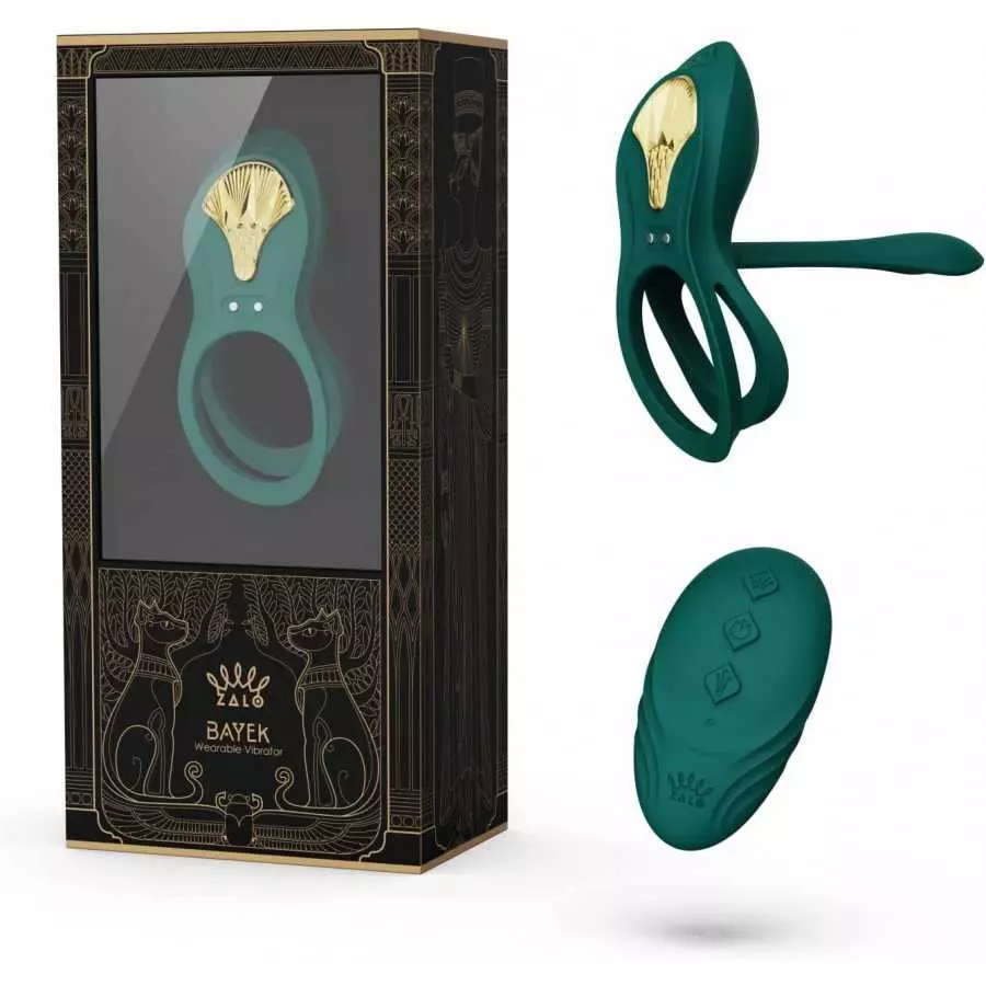 ZALO Bayek Vibrating Couples Ring with 8 Vibration Modes | Waterproof Sex Toy with Remote Control | USB Rechargeable Battery | 1