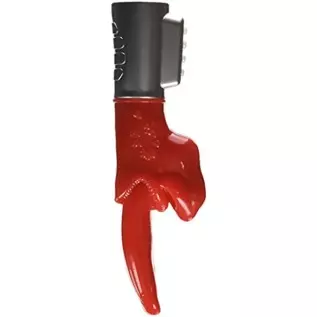 Golden Triangle Tongue Twister Vibrator, Red (UGT298)