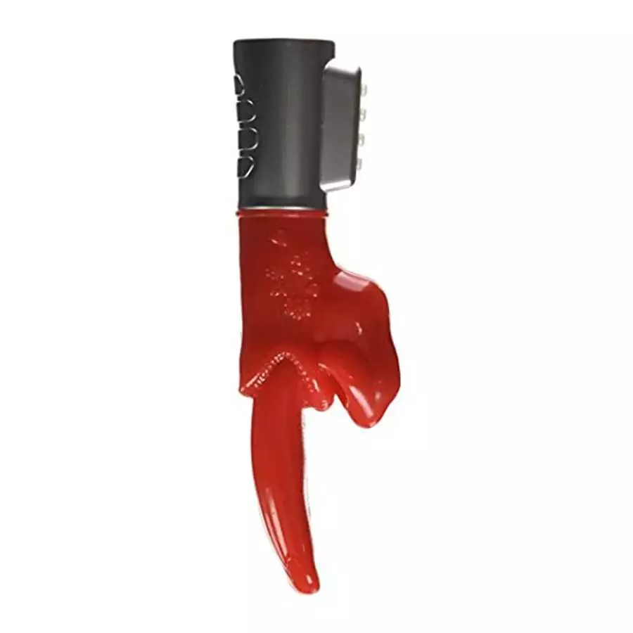 Golden Triangle Tongue Twister Vibrator, Red (UGT298)