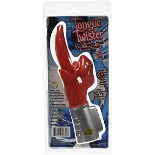 Golden Triangle Tongue Twister Vibrator, Red (UGT298)