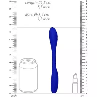 Shots Toys Elegance Flex Double-Ended Rechargeable Vibrator (Blue) Shots Toys Elegance Flex Double-Ended Rechargeable Vibrator (Blue)
