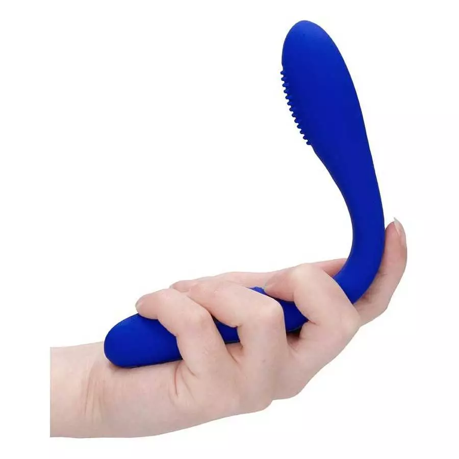 Shots Toys Elegance Flex Double-Ended Rechargeable Vibrator (Blue)
