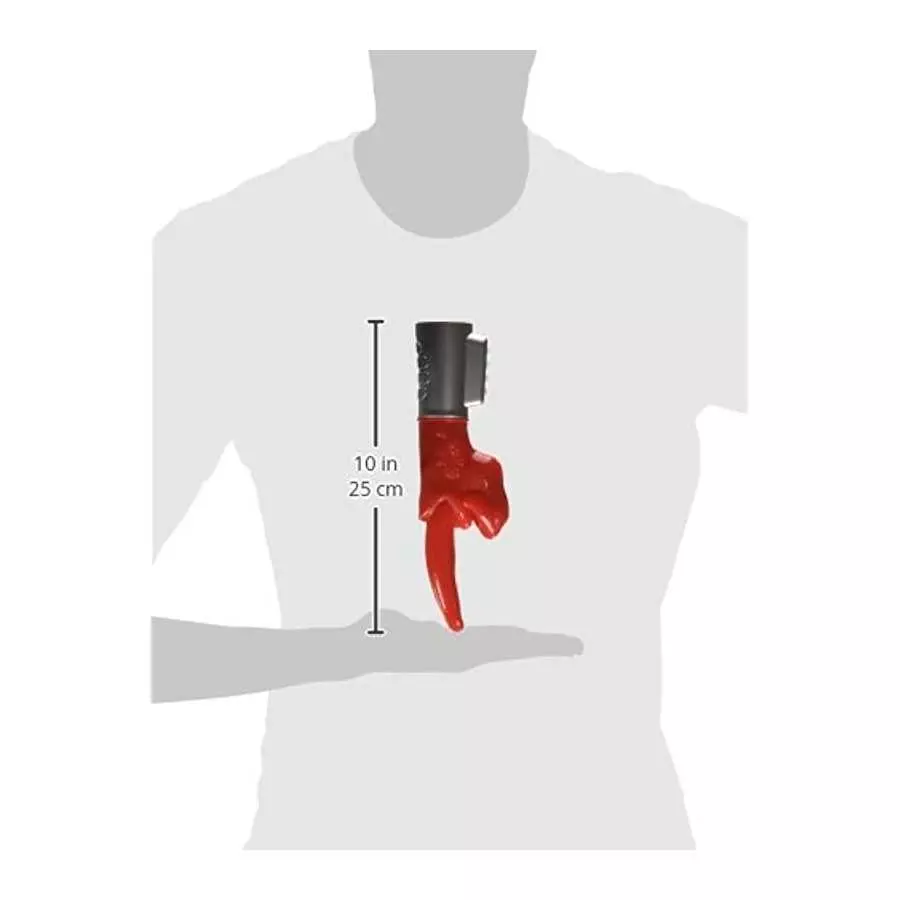 Golden Triangle Tongue Twister Vibrator, Red (UGT298)