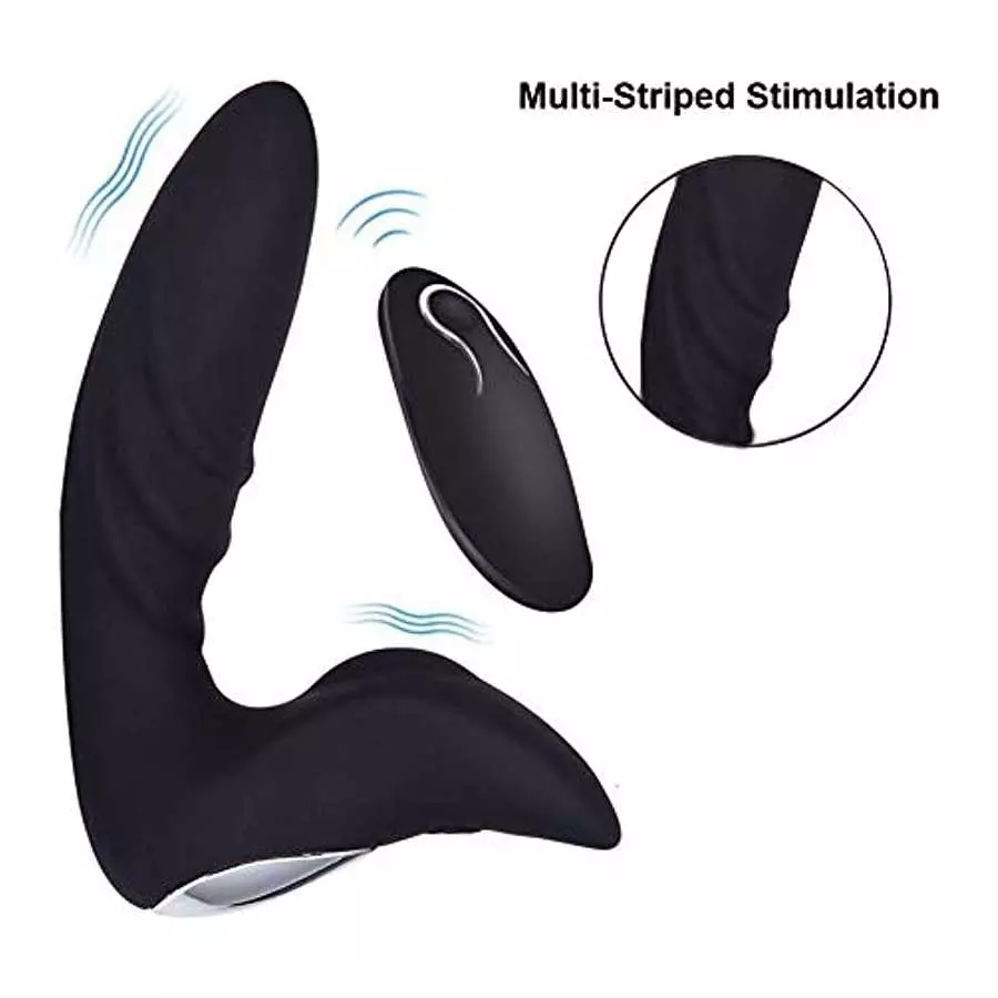 G Spot Vibrator & Anal Vibrator Plug with Remote Control 12 Speeds,Clitoris Stimulator for Women Sex Toy,Stimulation G Point/Cli